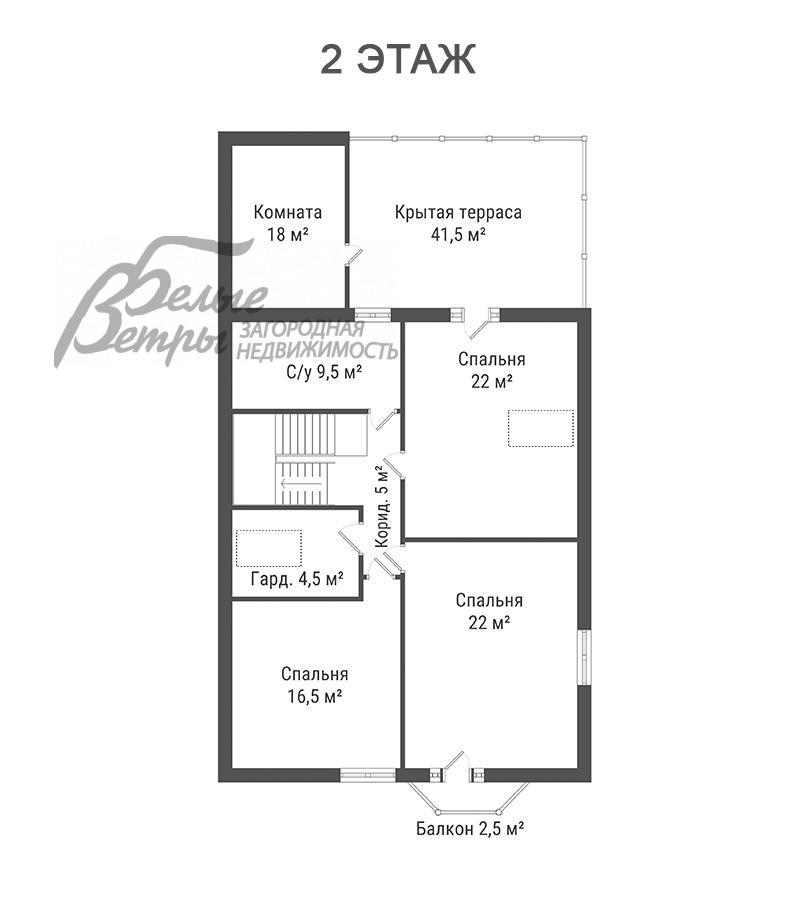 Дом Капитолий к/п Первомайское id 448-242 планировка1