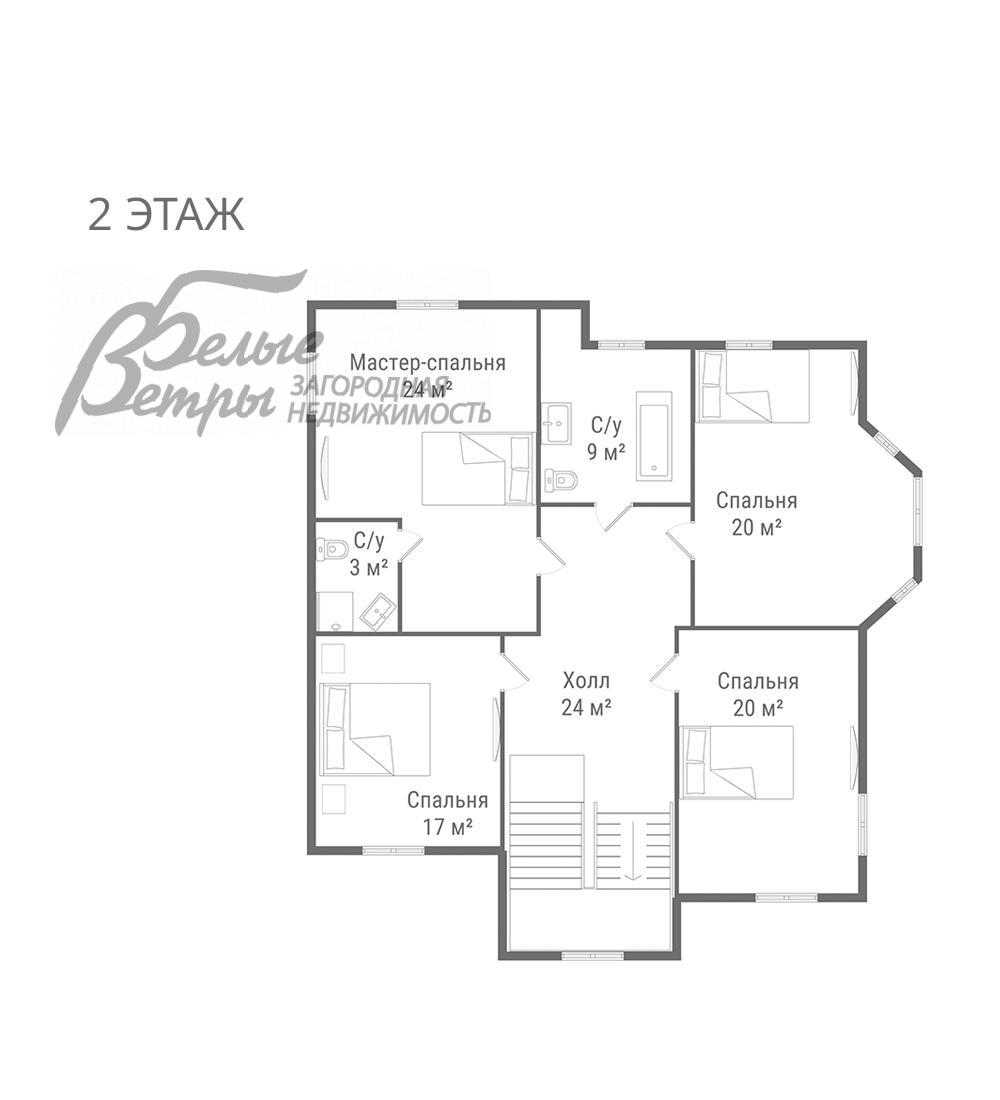 Дом Лесной пейзаж КП  id 567-413 планировка1