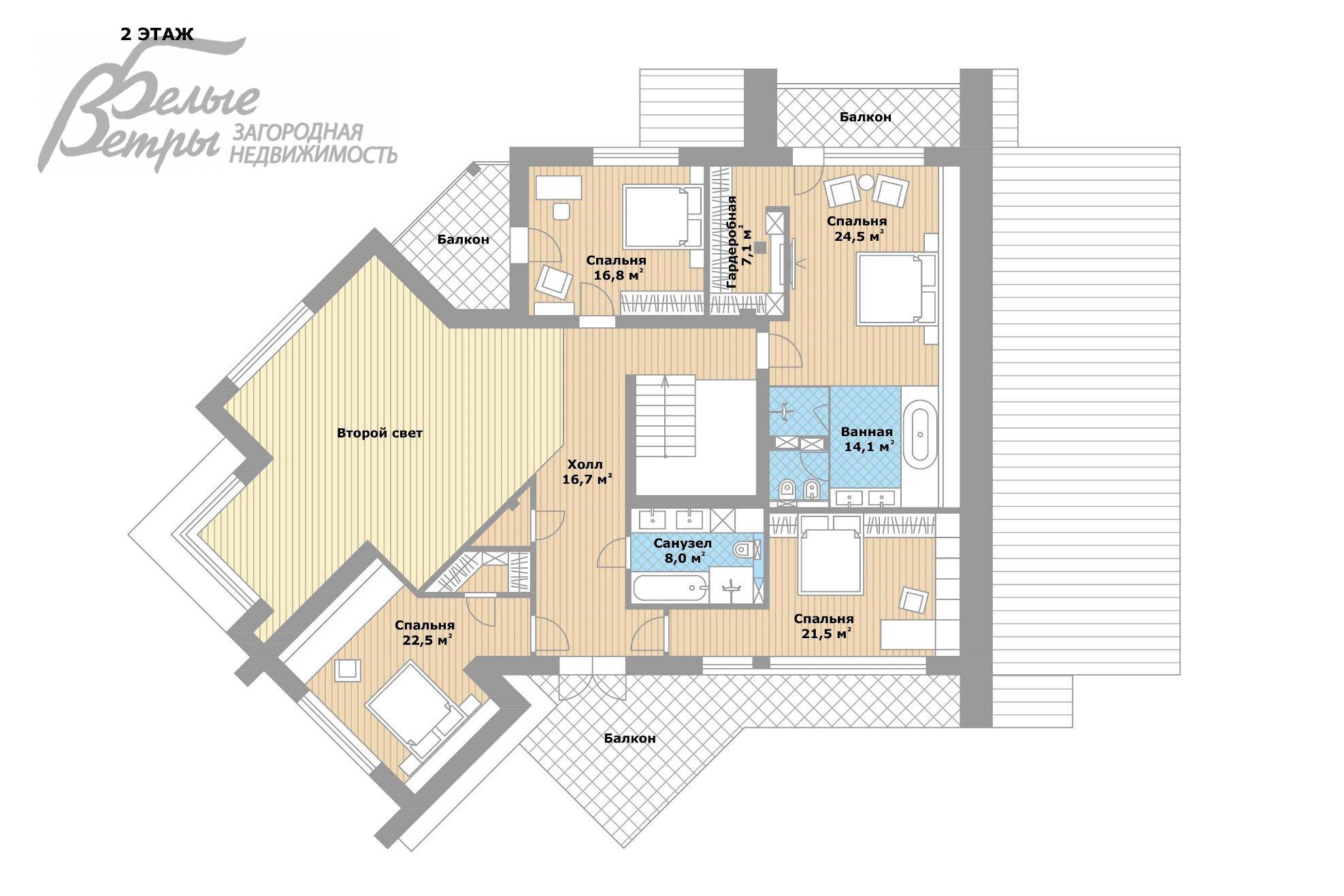 Дом Елизарово Парк КП Каменка id 424-606 планировка1