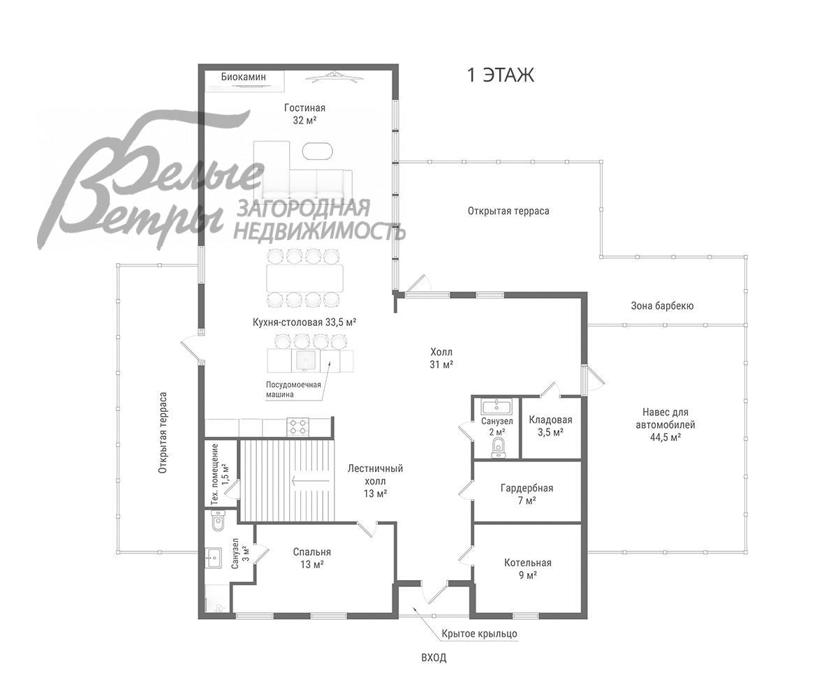 Дом Райт Вилладж КП  id 711-909 планировка0