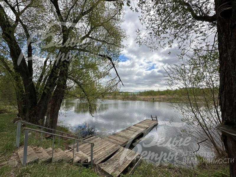 Живописный пруд в деревне Черепово