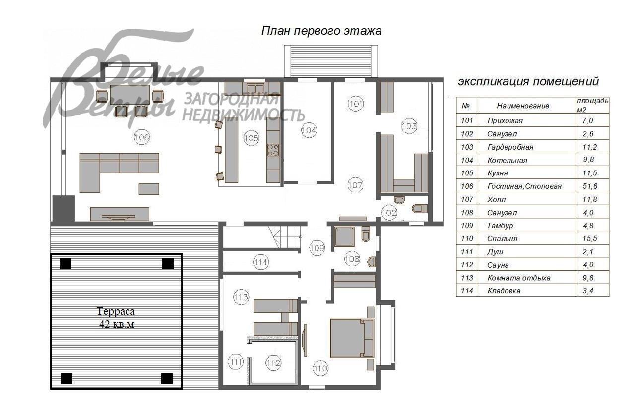 Дом Президент к/п  id 166-946 планировка0