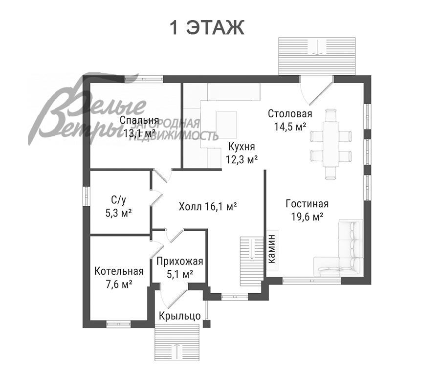 Дом Лесной пейзаж-2 КП  id 574-212 планировка0