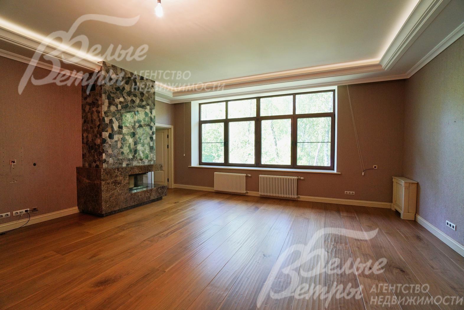 Главная спальня 60 кв.м с санузлом 18 кв.м и двумя гардеробными 16 кв.м и 11 кв.м