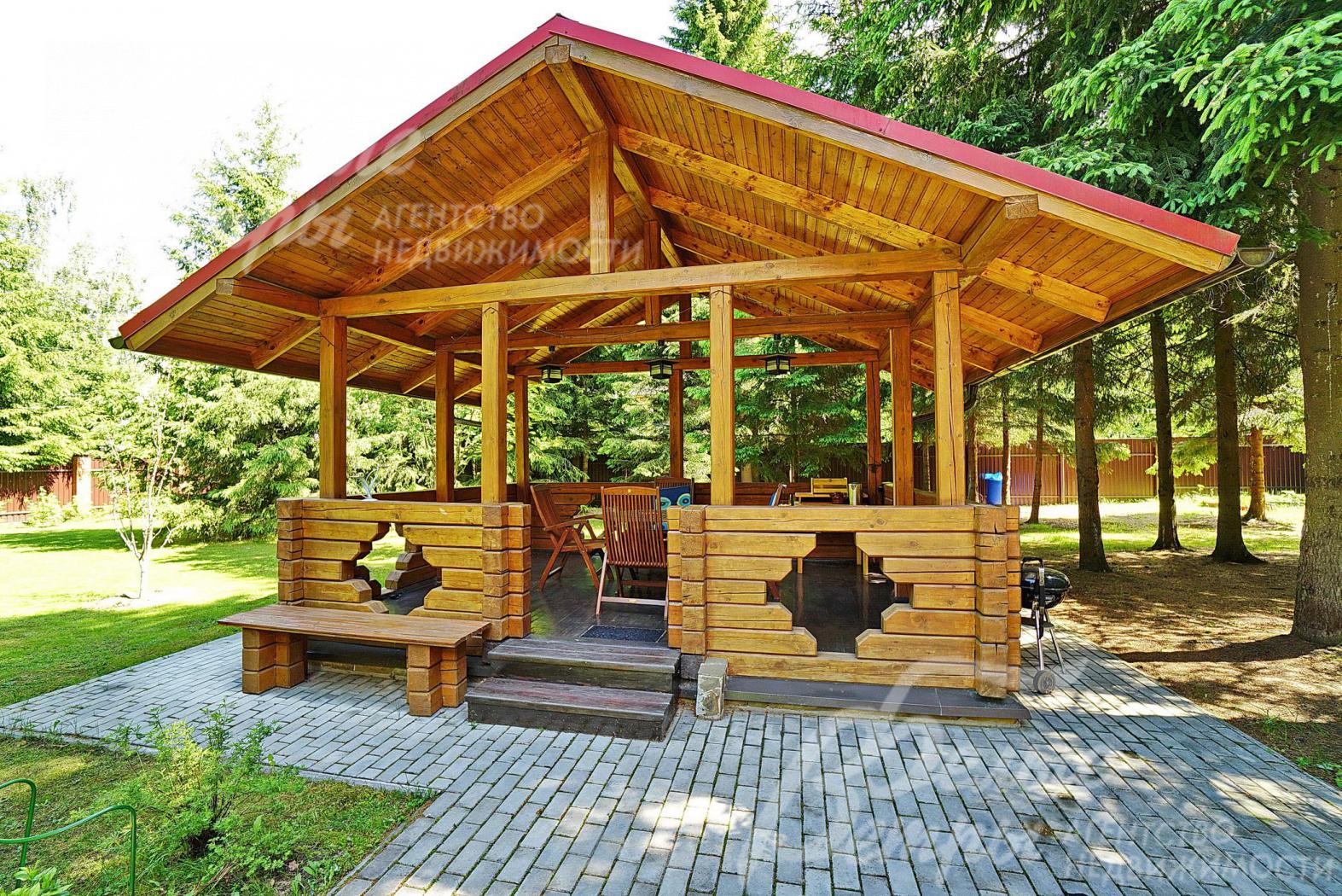 Беседка деревянная 20 кв.м
