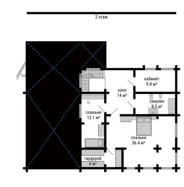 Дом Берёзы КП Прохорово id 718-301 планировка1