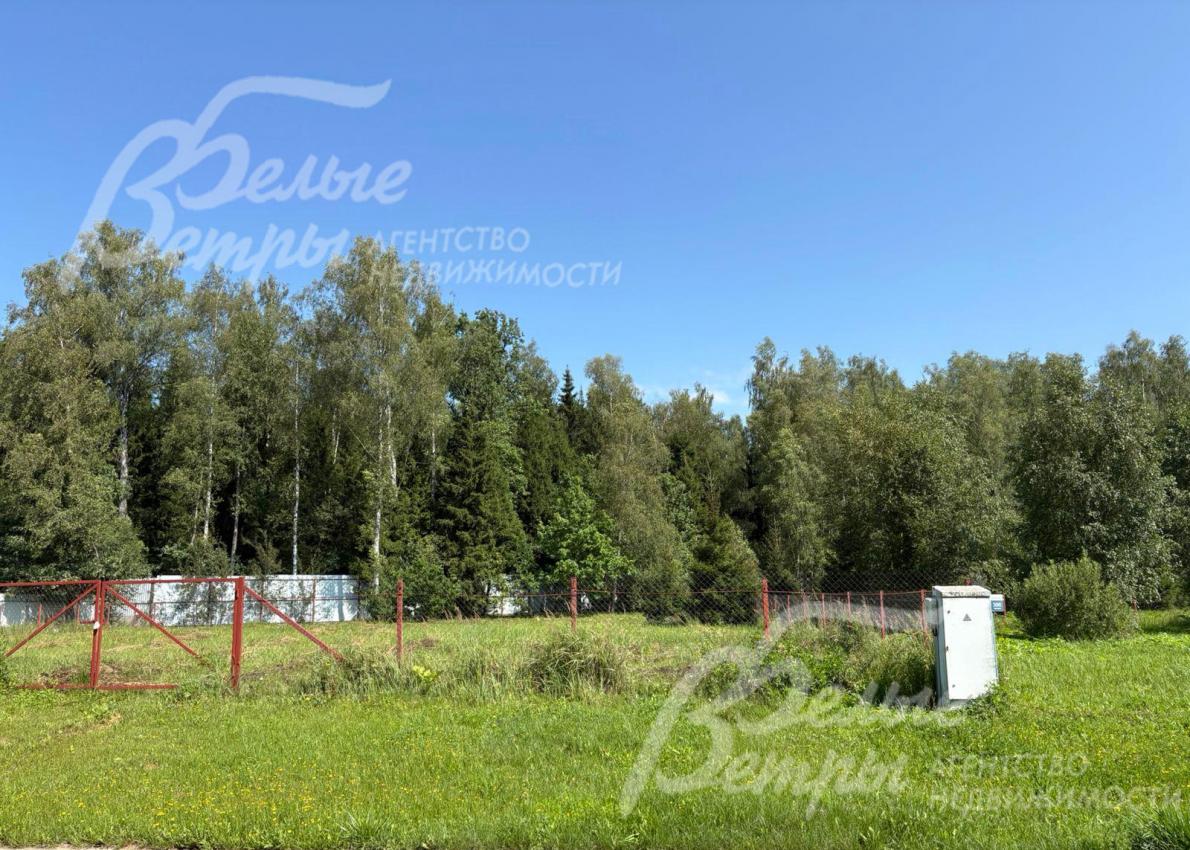 Территория огорожена сеткой рабицей, часть у леса - профнастилом (ограждение коттеджного посёлка)