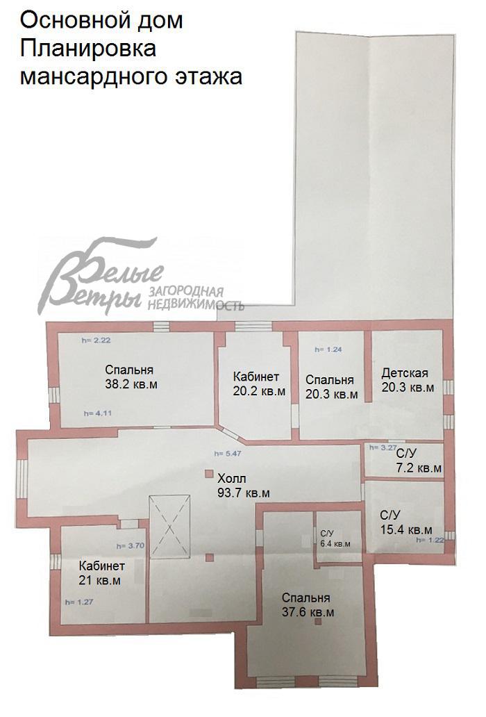 Дом в аренду Александровка КП  id 705-001 планировка2
