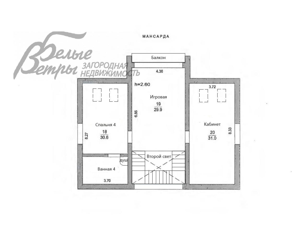 Дом Стольный к/п Никольское id 399-938 планировка2