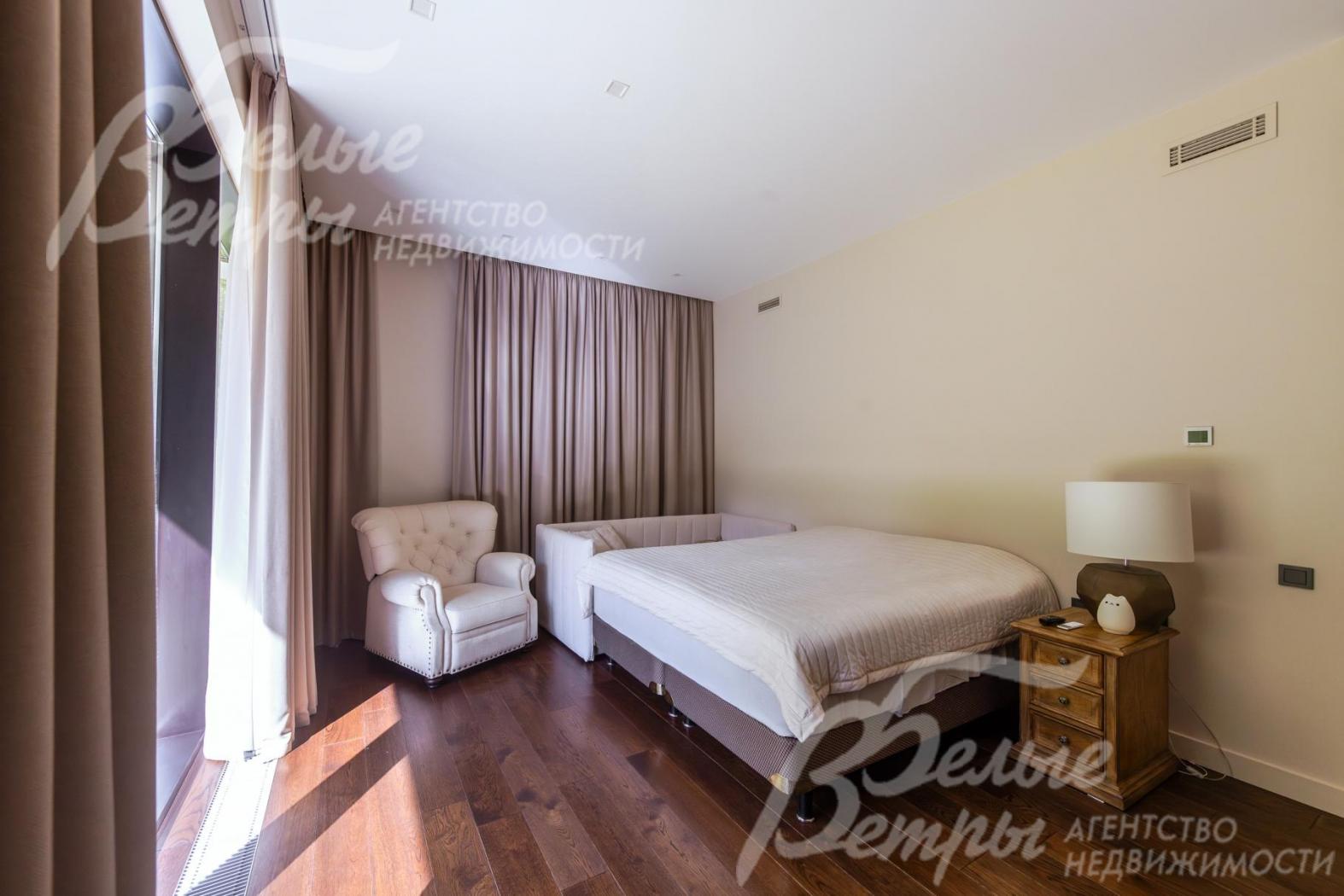 Мастер-спальня со своей ванной комнатой и гардеробной