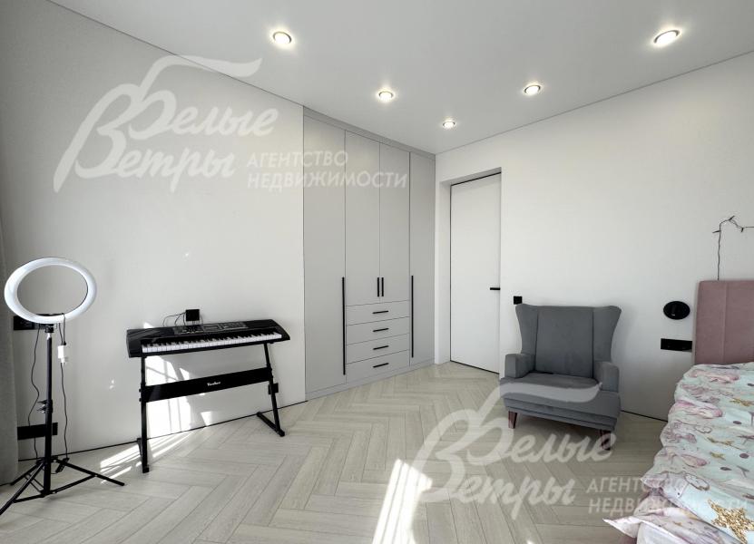 В спальне - удобная встроенная система хранения