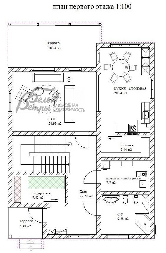 Дом Лужайкино КП Шарапово id 122-903 планировка0