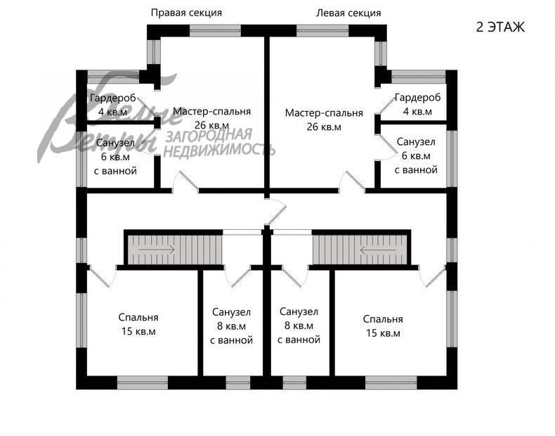 Дом в аренду Потапово к/п Южное Бутово id 167-031 планировка2