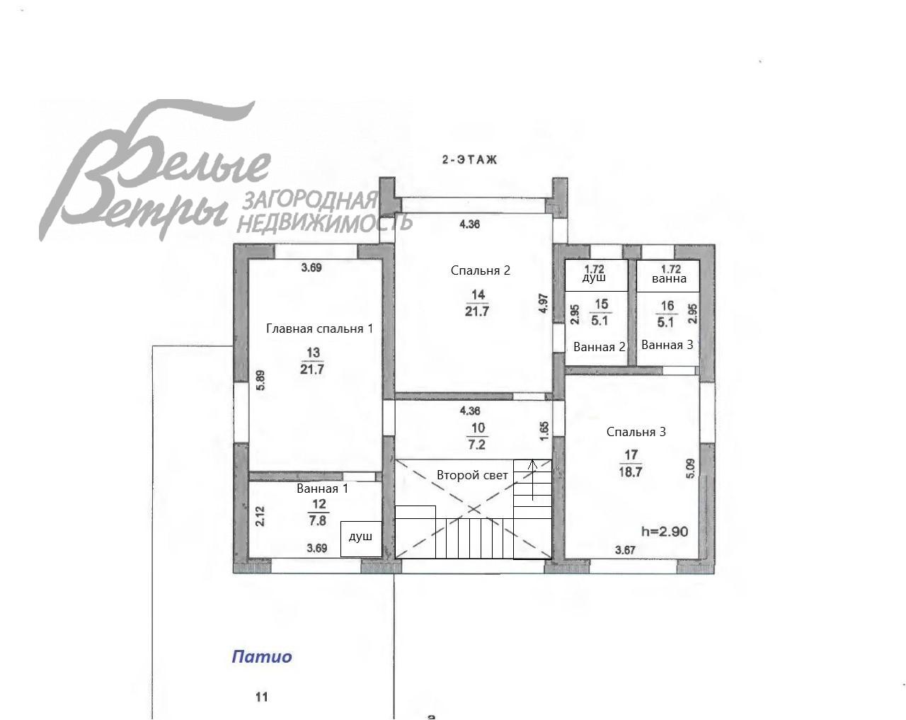 Дом Стольный к/п Никольское id 399-938 планировка1