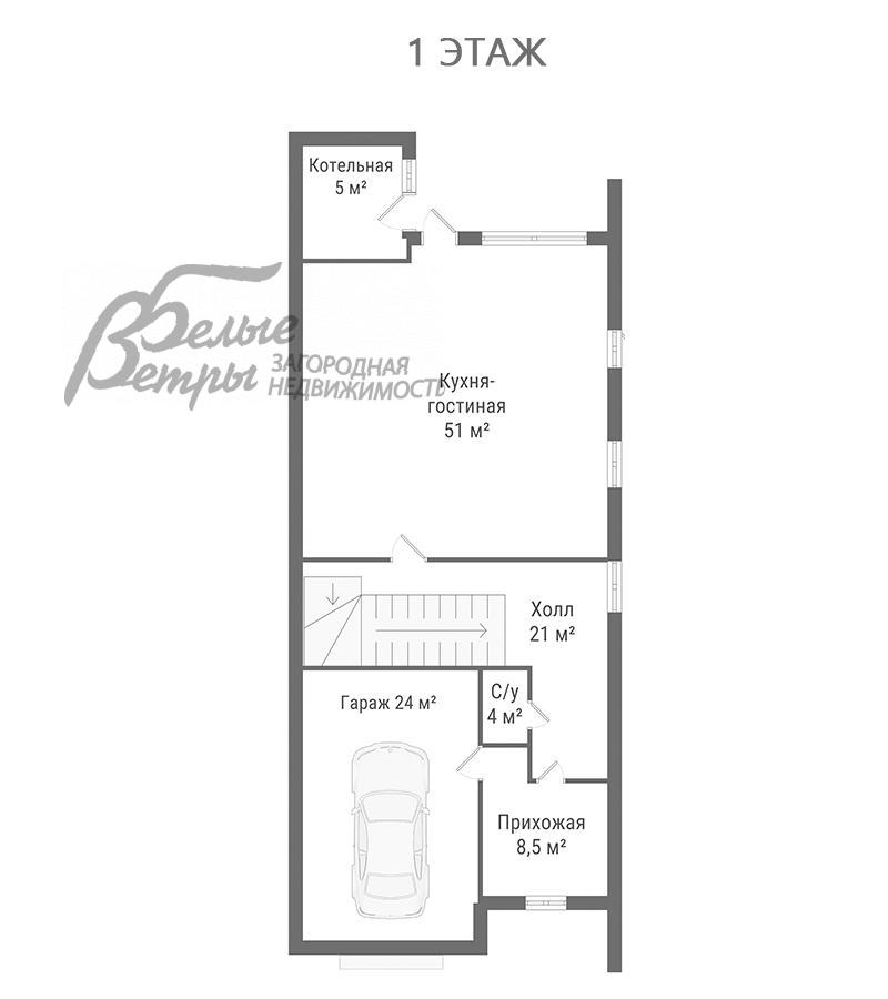 Таунхаус Ели к/п Фоминское id 151-457 планировка0