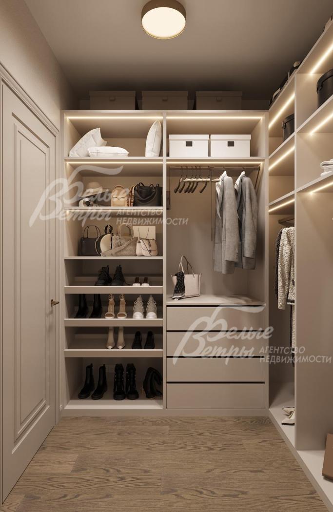 Визуализация гардеробной при спальне-3