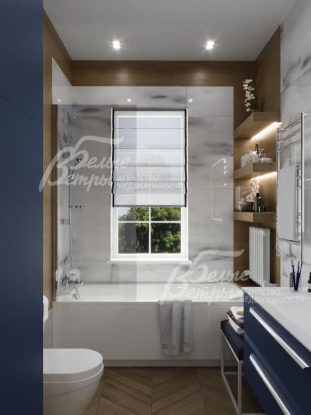 Визуализация. Общий санузел на втором этаже