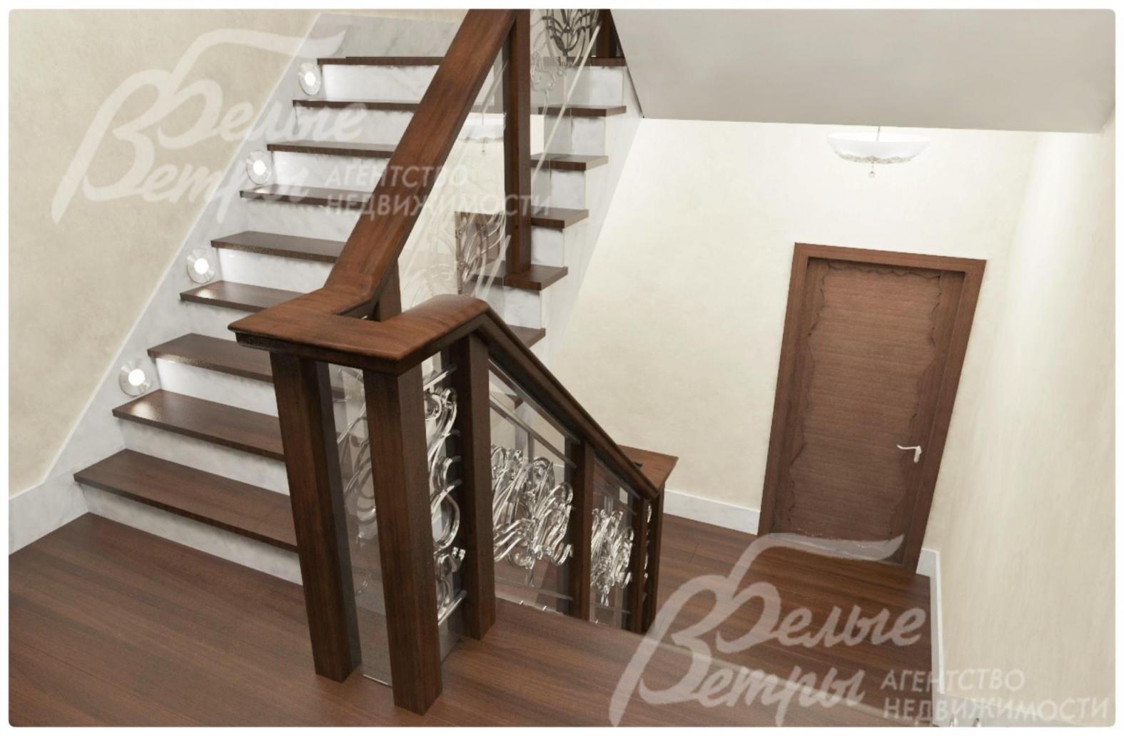 Визуализация: отделка лестницы