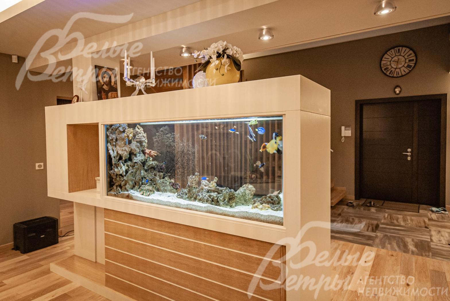 Аквариум в зоне столовой