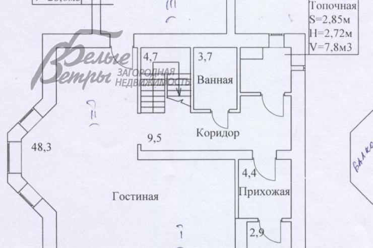 Дом Бархатная Роща к/п Воскресенское id 114-703 планировка1