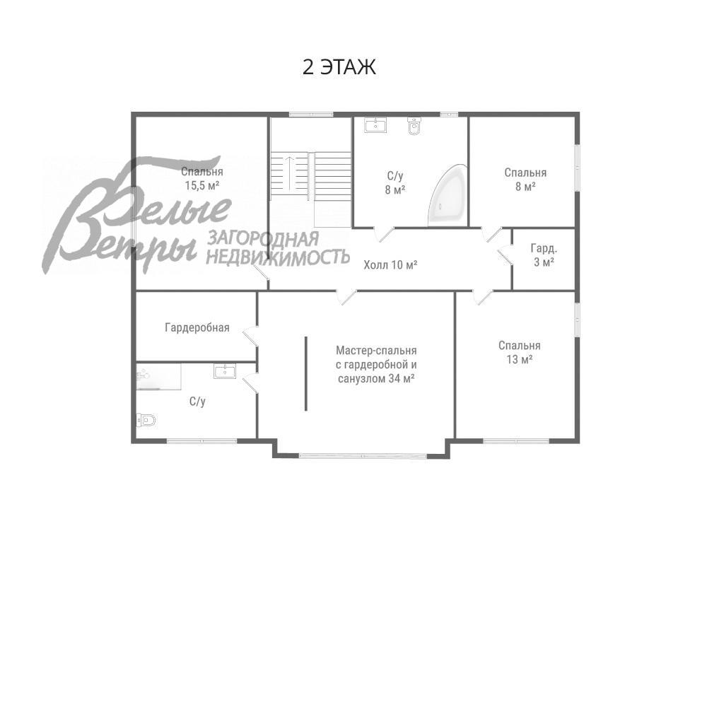 Дом Юпитер к/п Ватутинки id 173-213 планировка1
