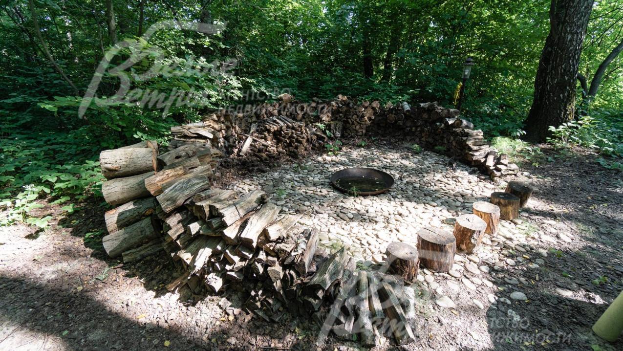 Кострище в лесной зоне