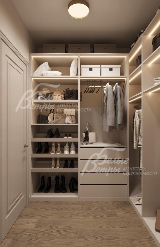 Визуализация гардеробной при спальне-3