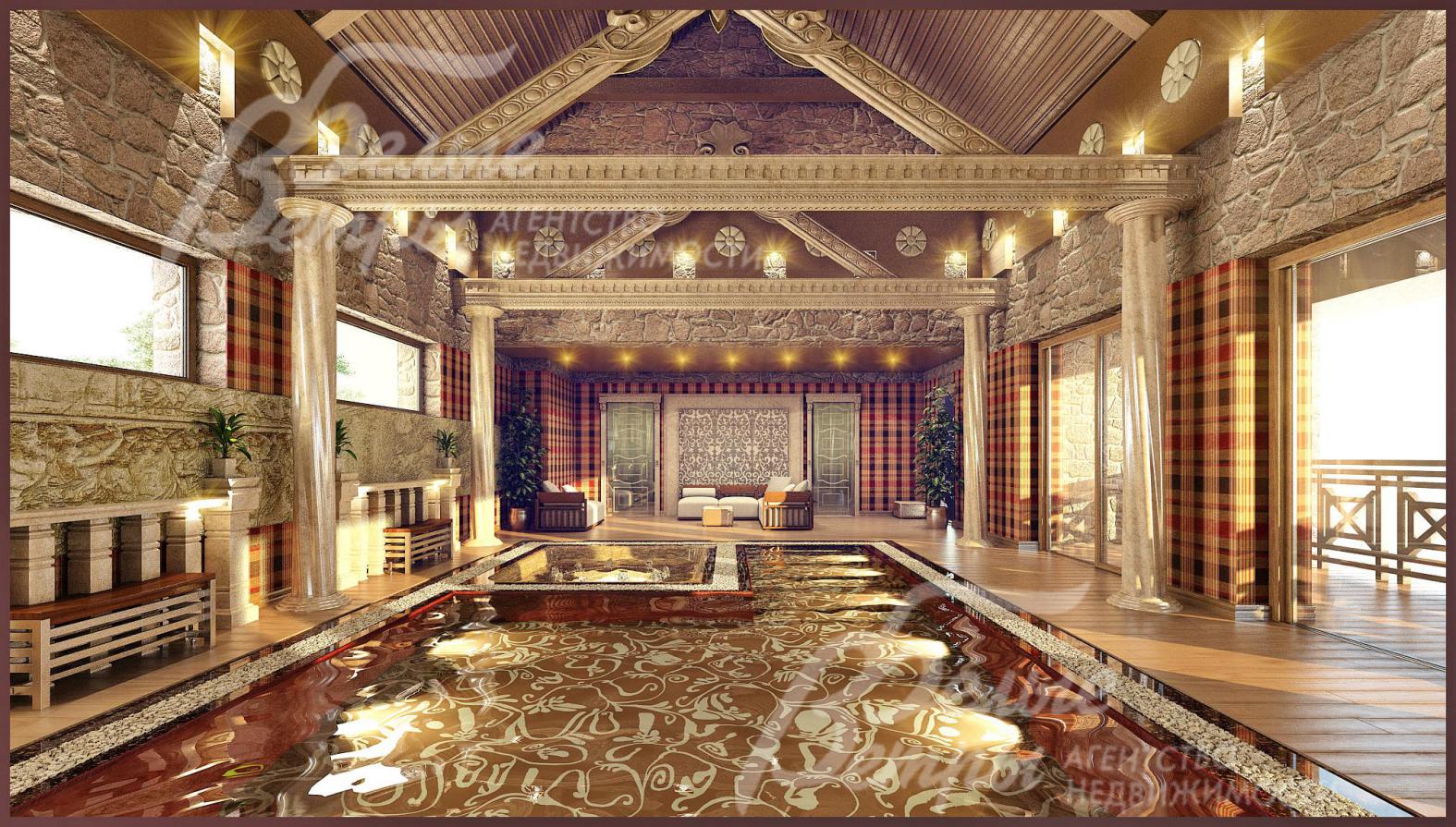 Визуализация помещения бассейна